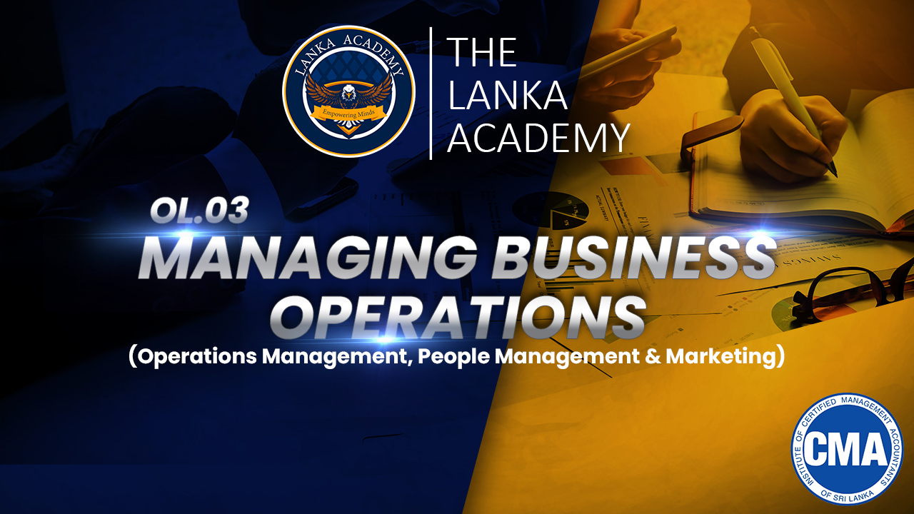 OL 3: Managing Business Operations