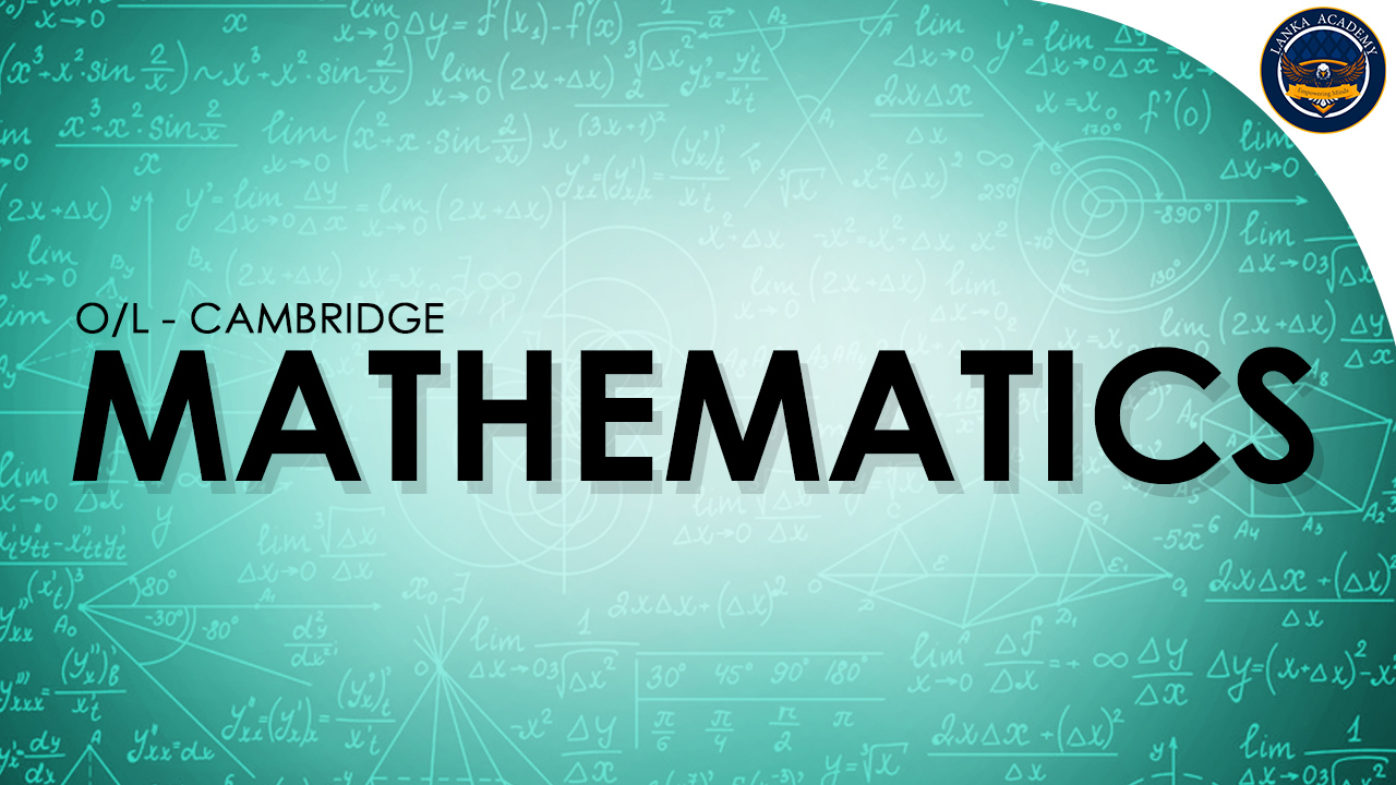 Cambridge O Level Mathematics ( 4037)